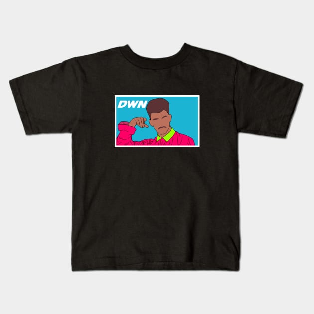 Black boy Pink Cloth Magic Kids T-Shirt by WOW DESIGN